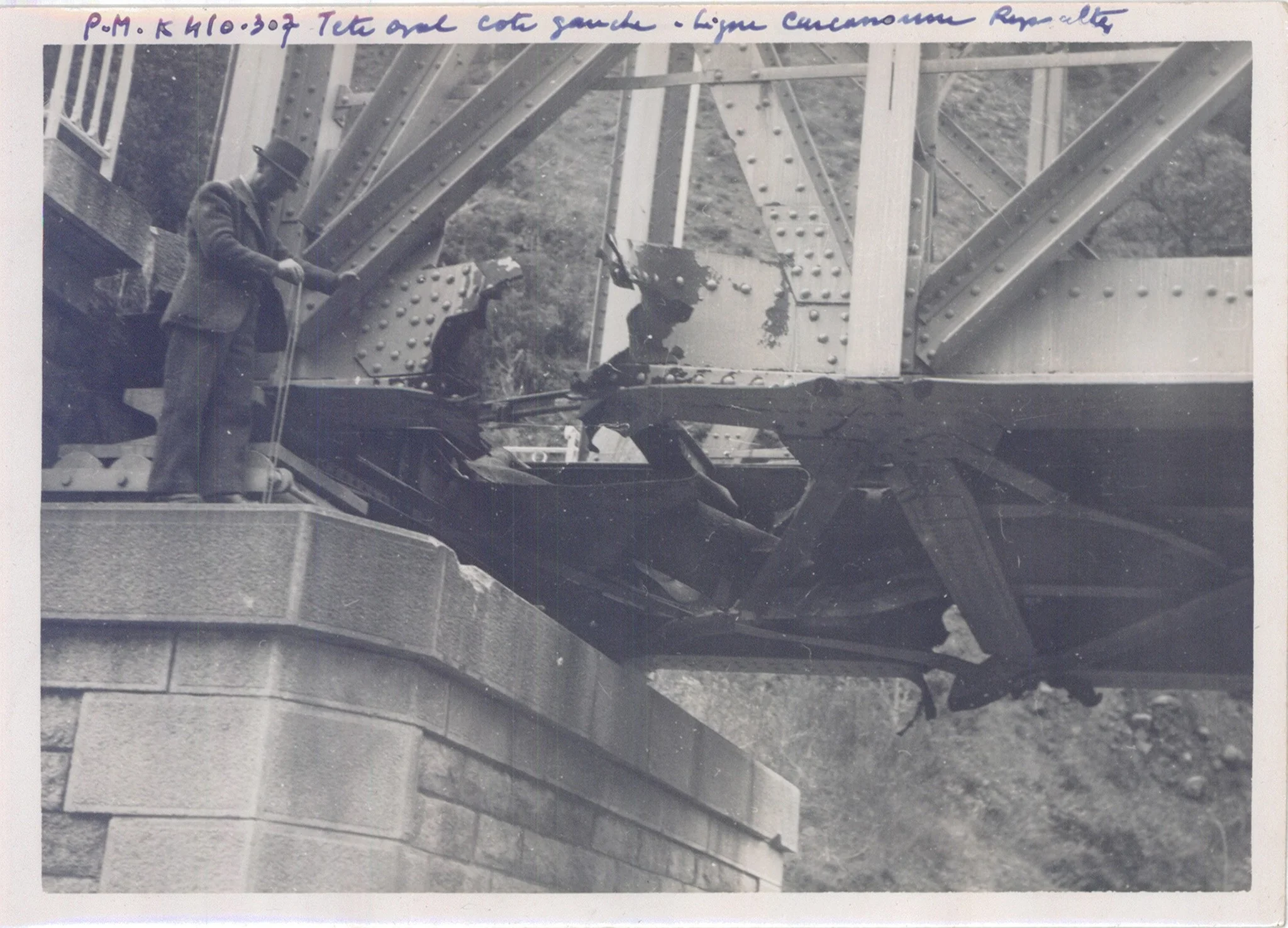 sm3 Attentat du Maquis sur la ligne Quillan Rivesaltes